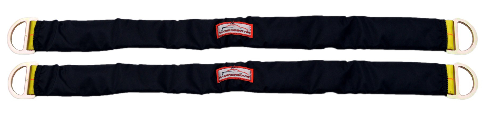 RACE CAR AXLE STRAPS ( PAIR ) 5,500 WORKING LOAD STRENGTH 30" LONG D RING ANCHOR