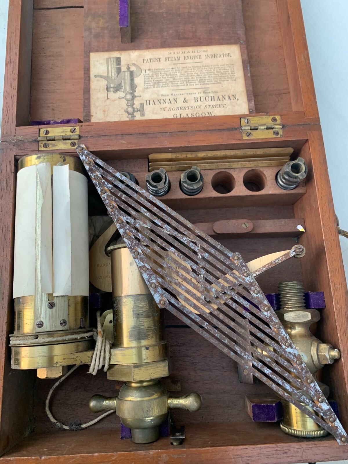 ANTIQUE STEAM ENGINE INDICATOR HANNAN & BUCHANAN