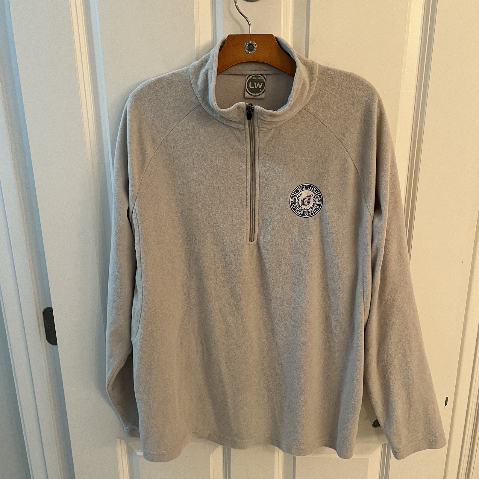 United States US Collegiate Golf Championship 1/4 Zip Fleece Men Large L Gray