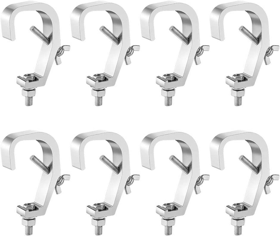 1.18-2 Inch Truss Clamp Stage Lights Clamp, 8PCS  Premium Stage Lighting C Clamp
