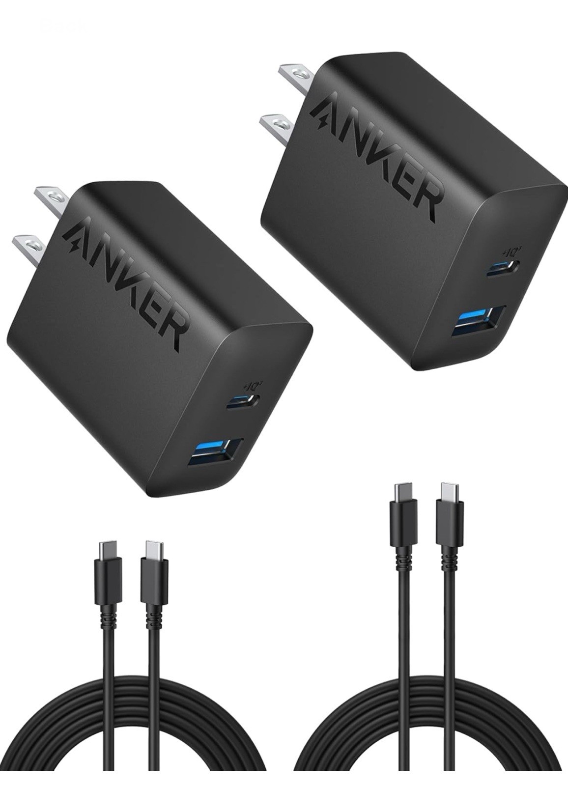 Anker iPhone 16 Charger, 2-Pack 20W Fast USB C Charger Block