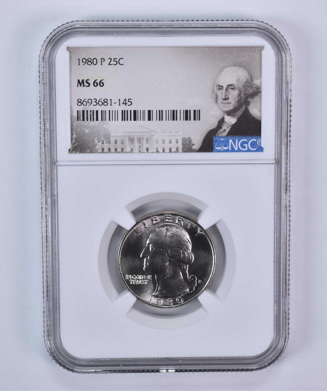 1980-P Washington Quarter MS66 NGC Special Label