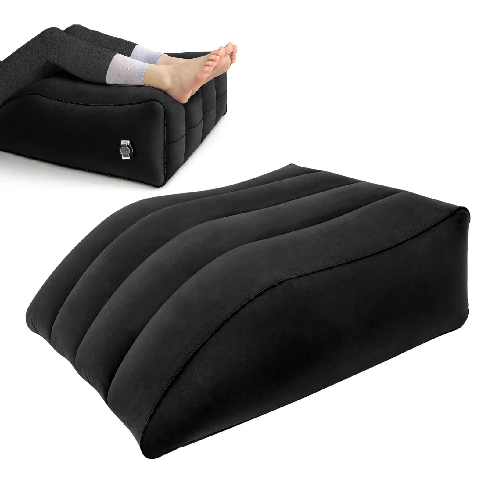 Inflatable Leg Elevation Pillow Wedge Cushion for Swelling Relief Improve Circul