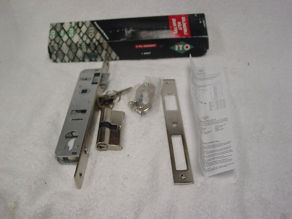 ITO KILIT ALUMINUM DOOR MORTISE CYLINDER LOCK 154/20 254/62K NEW