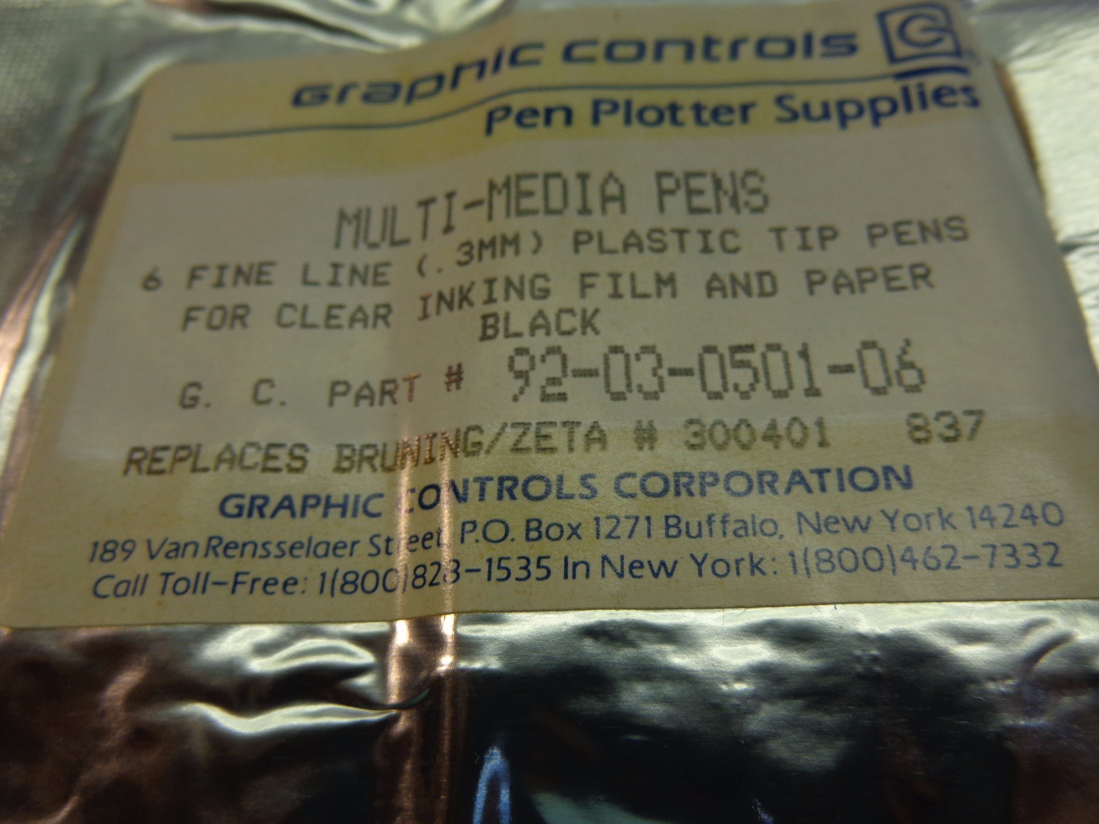 Graphic Controls 92-03-0501-06 Multi-media Pens
