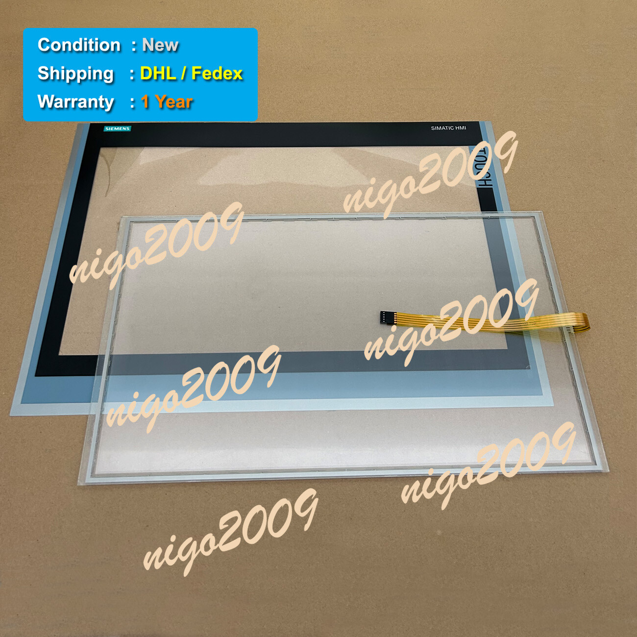 Fit for SIEMENS TP2200 Comfort 6AV2124-0XC02-0AX1 Touch Screen GlassFilm Overlay