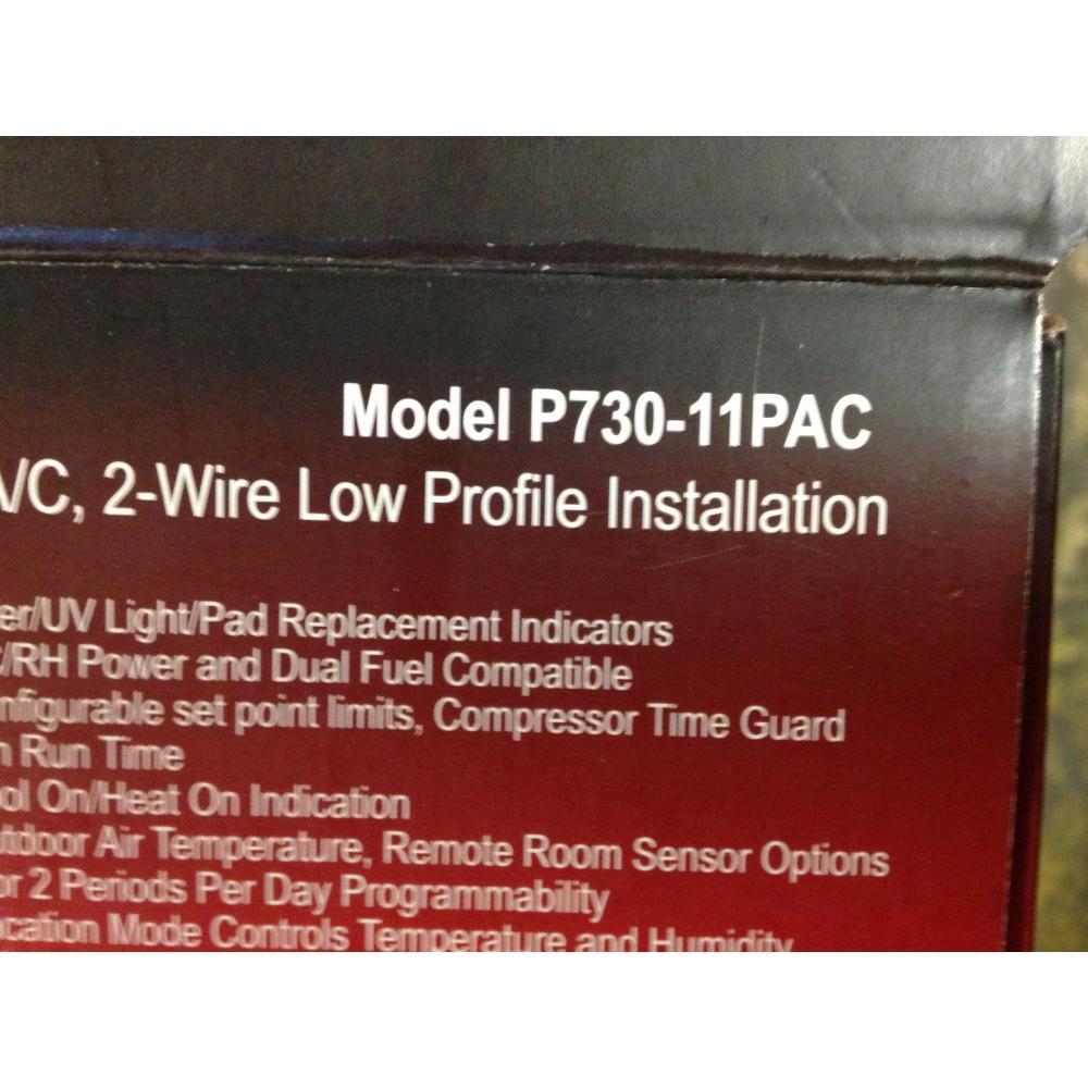 TOTALINE P730-11PAC "PREMIER SERIES" 1 HEAT/1 COOL PROGRAMMABLE A/C THERMOSTAT