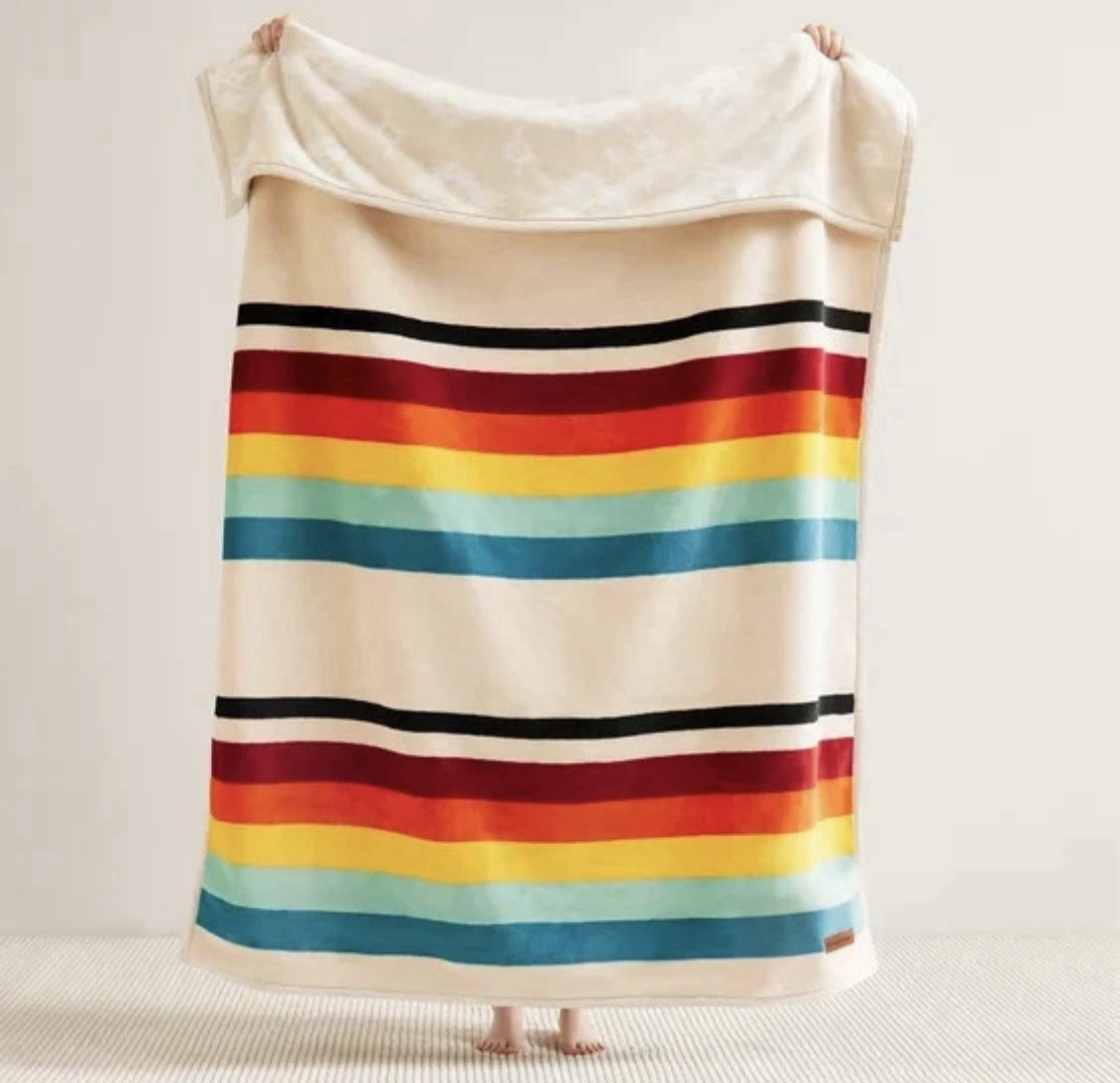 NEW Pendleton Reversible Plush Throw-50x70in 100% Polyester Mount Foraker