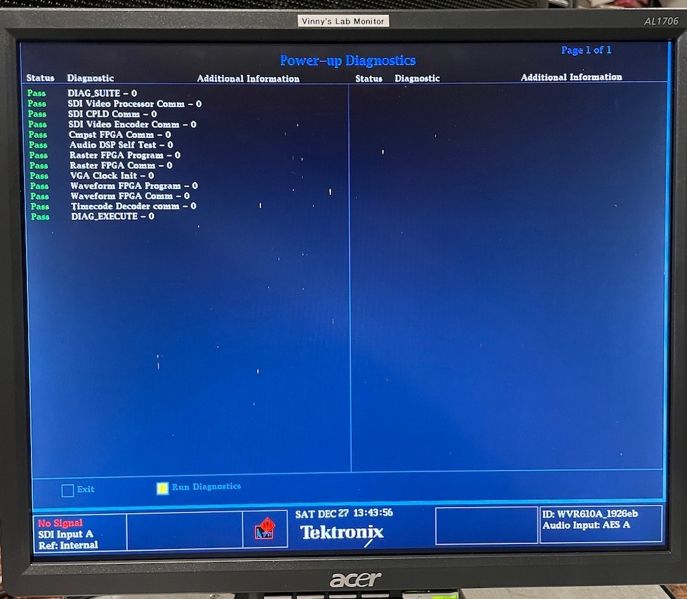 Tektronix WVR 610A