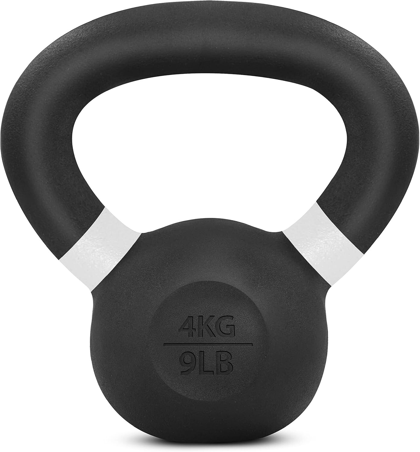 Versatile 4kg Powder Coated Cast Iron Kettlebell - Strength Training Essential