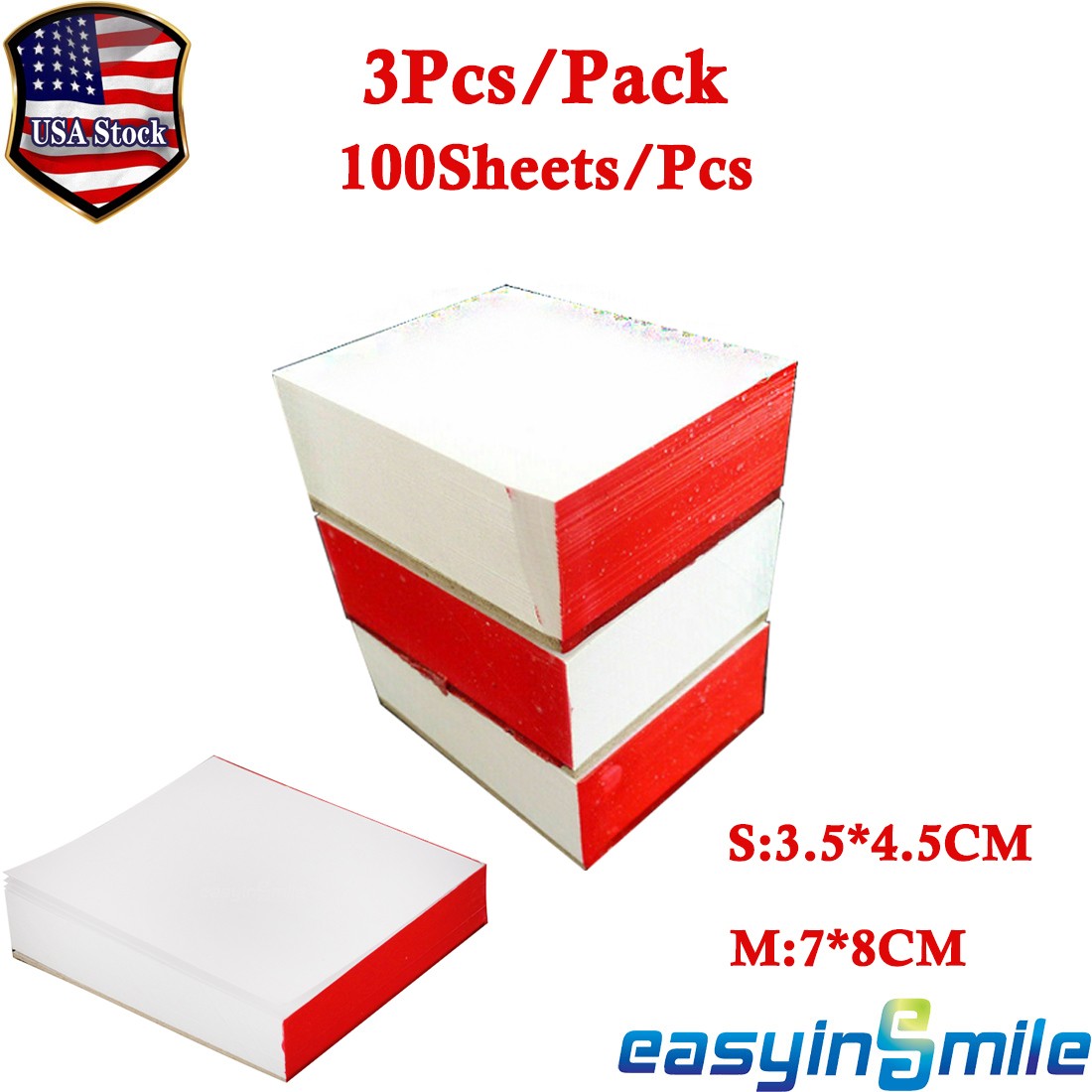 300 Sheets Dental endo Disposable Mixing Pads Coated S/M Size Paper/Poly 2 Side