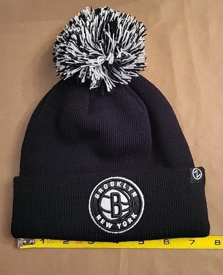 ZHATS Unisex Kid's NBA Officially Licensed Youth Beanie Pom Icon Brooklyn NY
