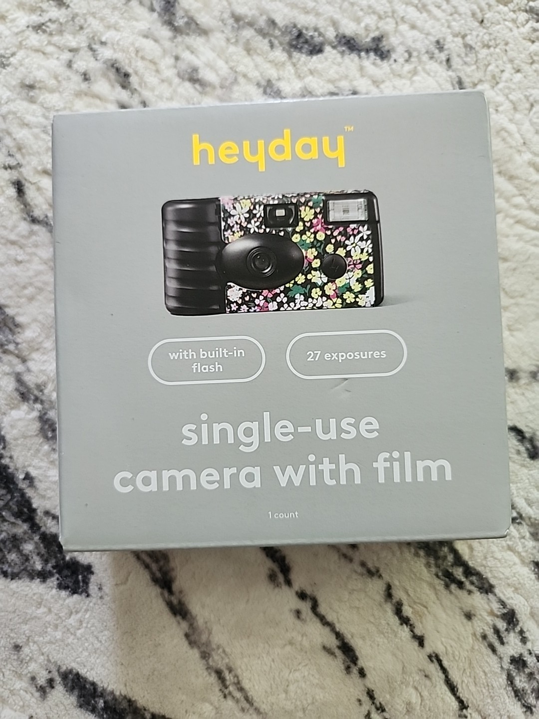 Diaposable Camera Single Use Camera With Film Heyday Floral Themed Nib