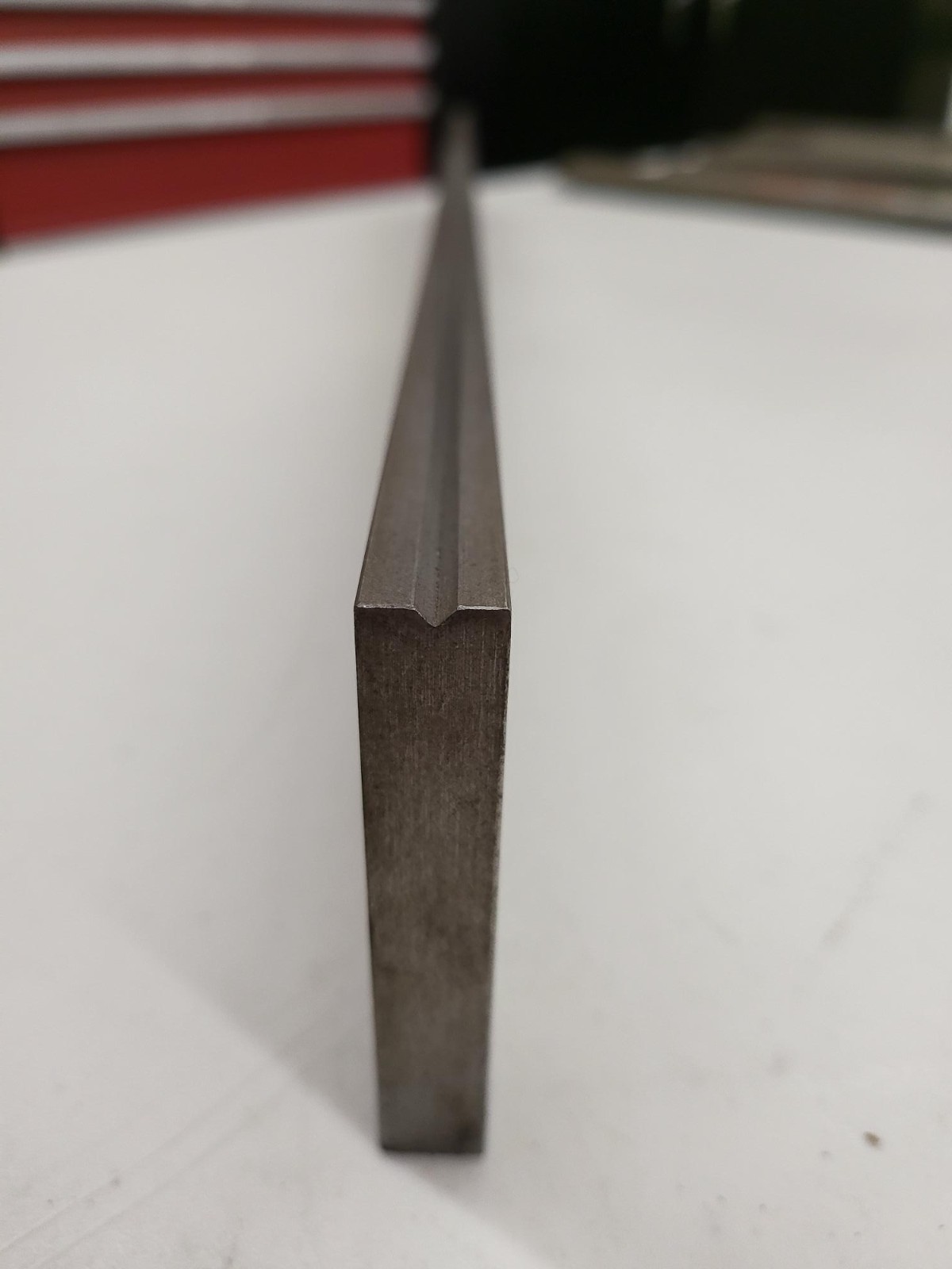 Press Brake Tooling Small V Die 32.25" Long X  .140" V  X 3" Tall 1/2" Tang