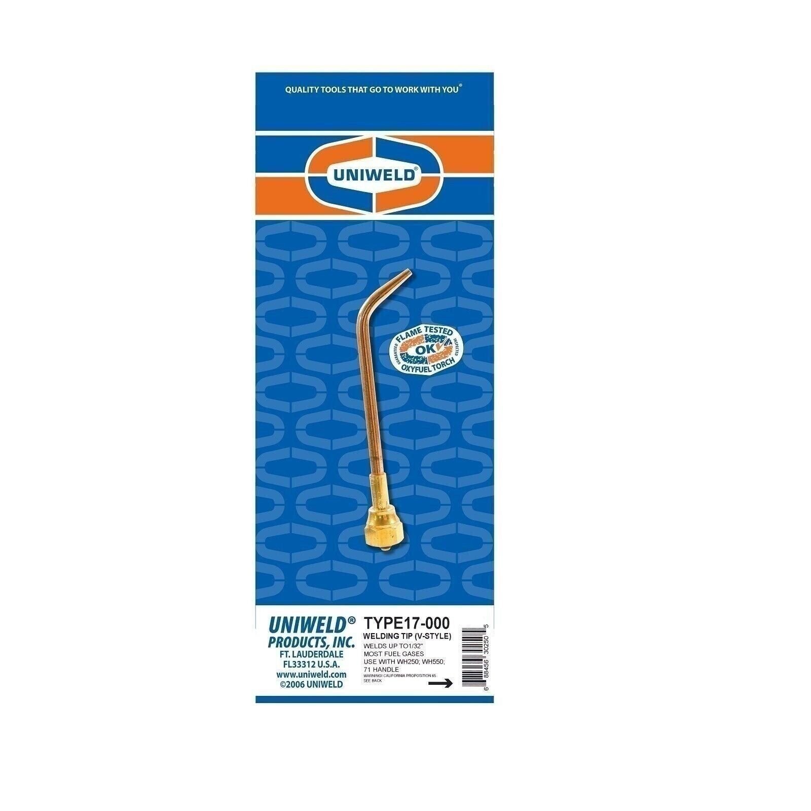 Uniweld Type17-2 Weld/Braze Tip copper