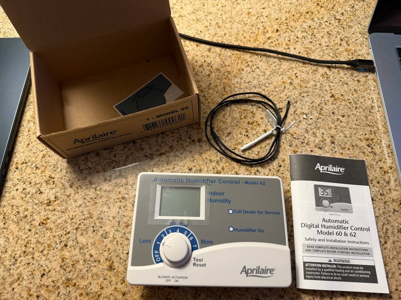 Aprilaire 62 Automatic Digital Humidifier Control Humidistat for Model 800 Steam