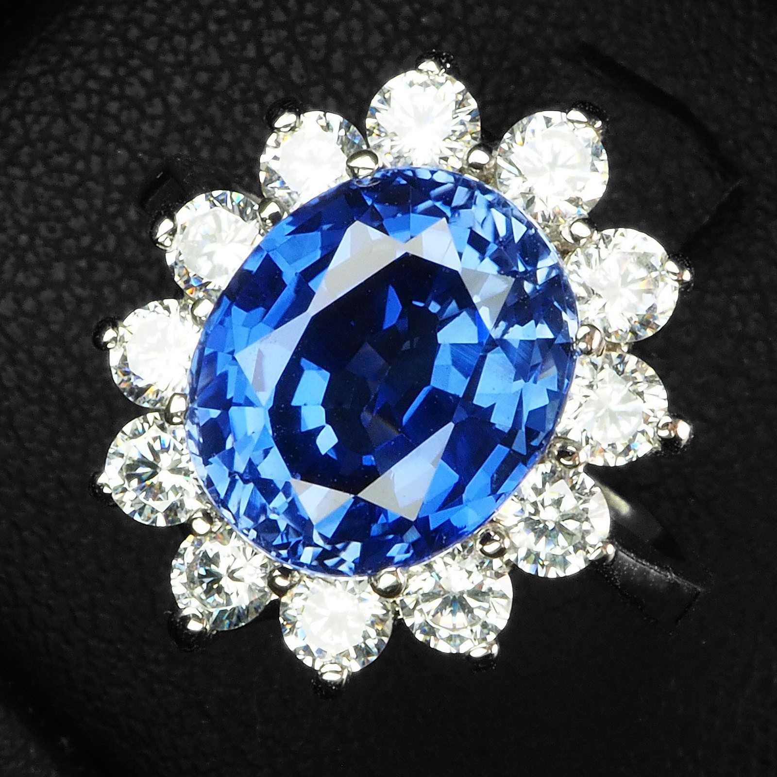 Gorgeous Royal Blue Sapphire 5.85Ct 925 Sterling Silver Handmade Floral Rings
