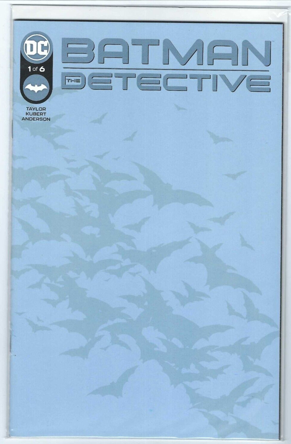 Batman The Detective #1 Blank Variant Cover C DC Comics 2021