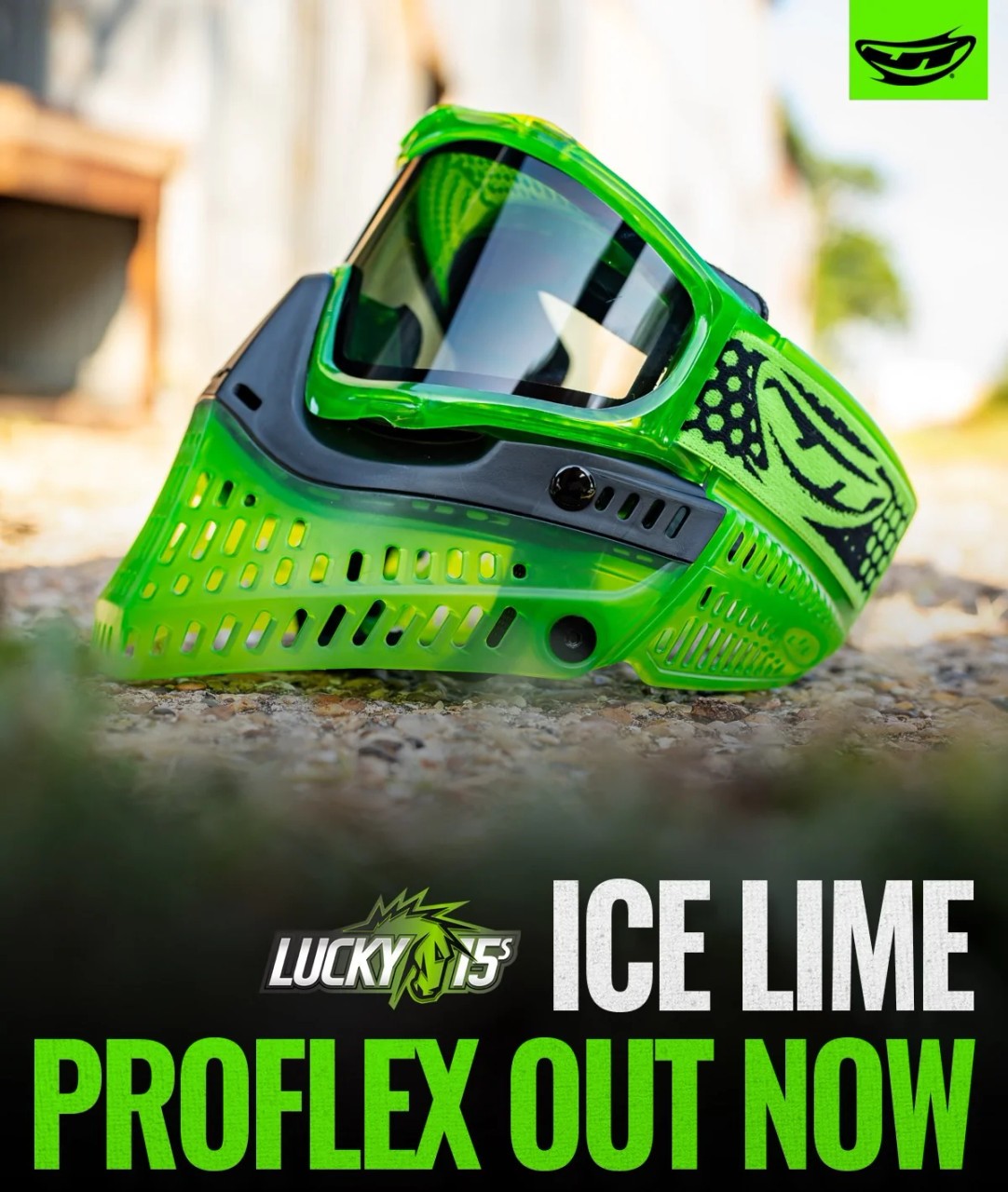 JT Paintball Goggle Proflex SE - ICE Series - Lime - Lucky15