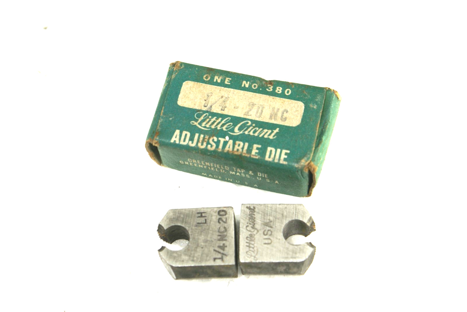 GTD Greenfield Tap and Die Little Giant  1/4" NC 20 Adjustable Pipe Dies