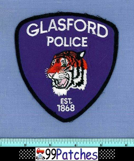 GLASFORD ILLINOIS Police Shoulder Patch TIGER CAT 5G