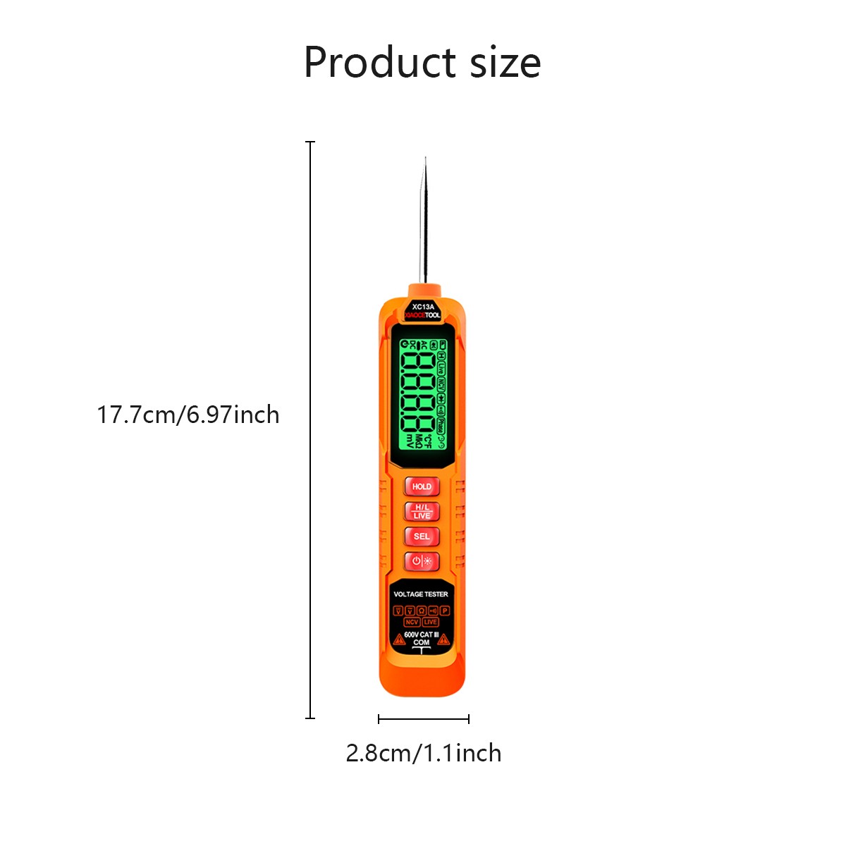 Digital Multimeter AC DC Voltmeter Ammeter Ohmmeter Volt Tester Meter