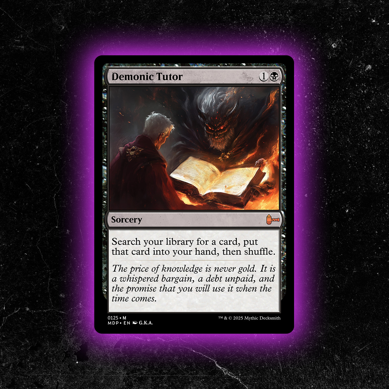 Demonic Tutor - Custom Magic: The Gathering Card - High-Quality