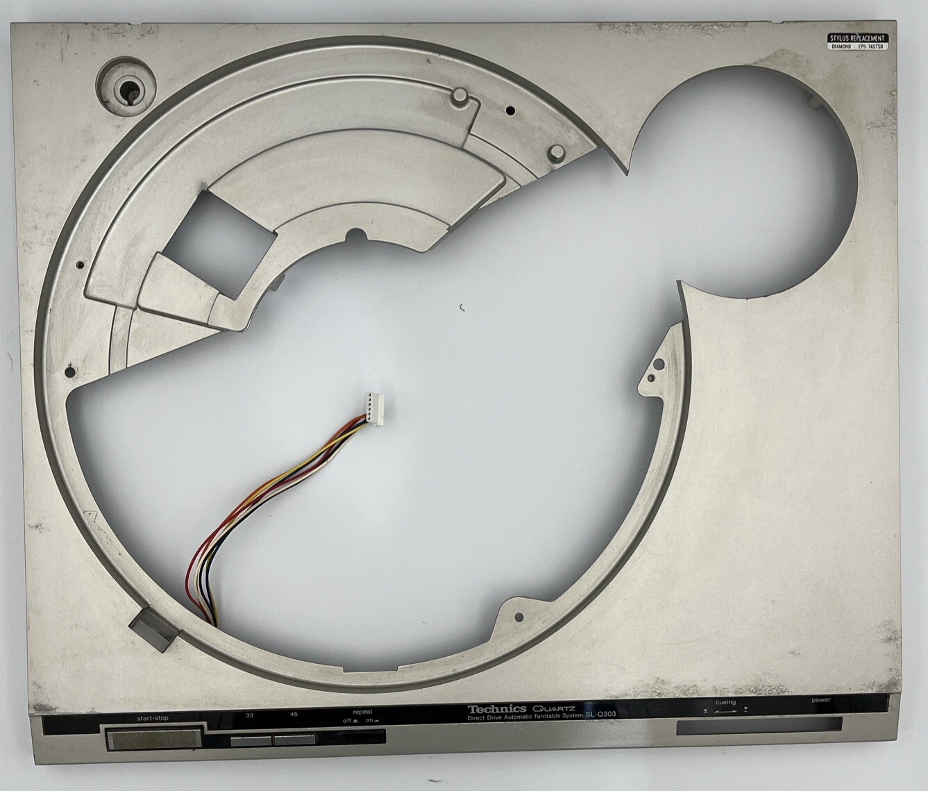 Technics SL-Q303 Turntable Original Silver Plinth Top Cover OEM