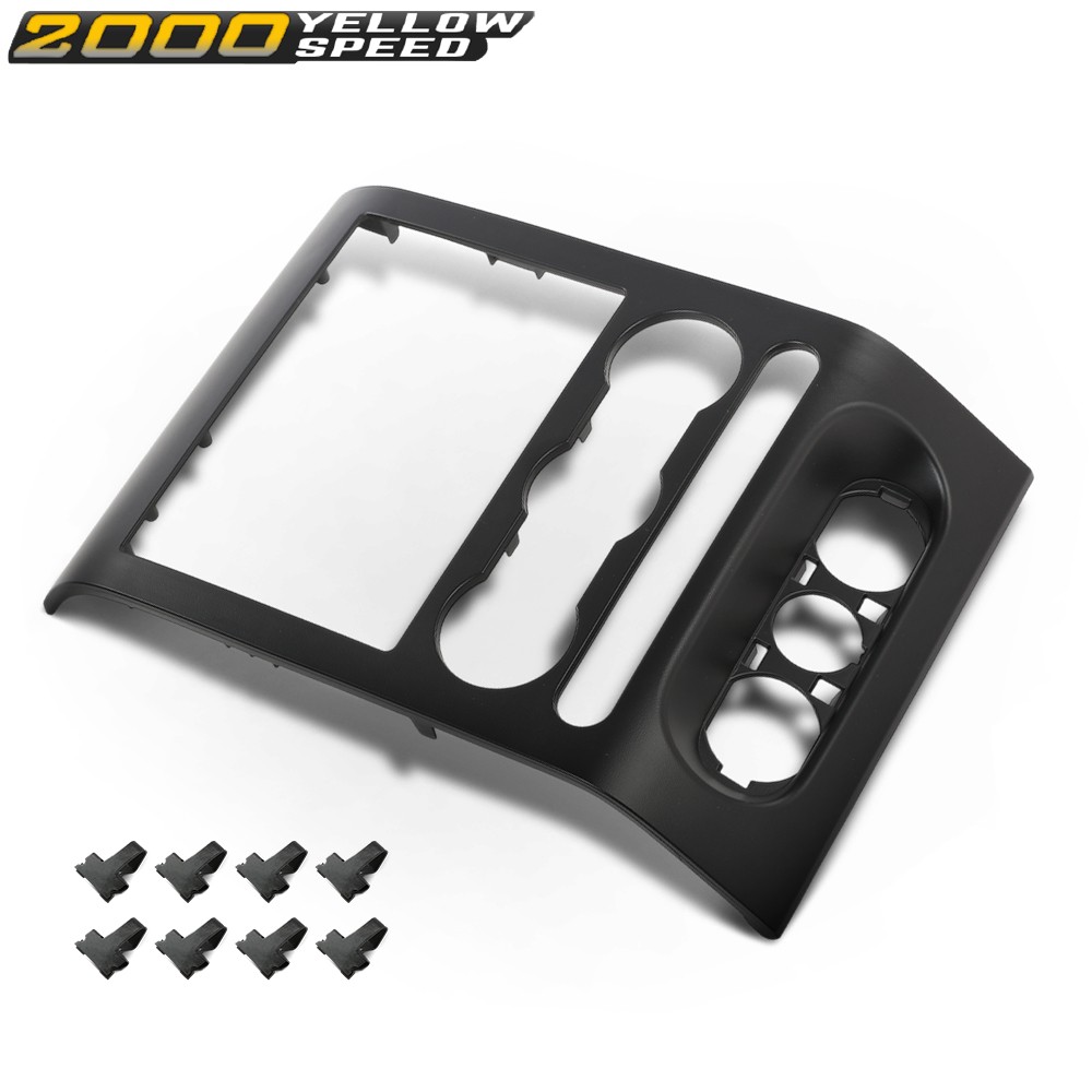 Fit For 2004-2008 Ford F-150 F150 Dash Radio Bezel Center Trim Panel Black