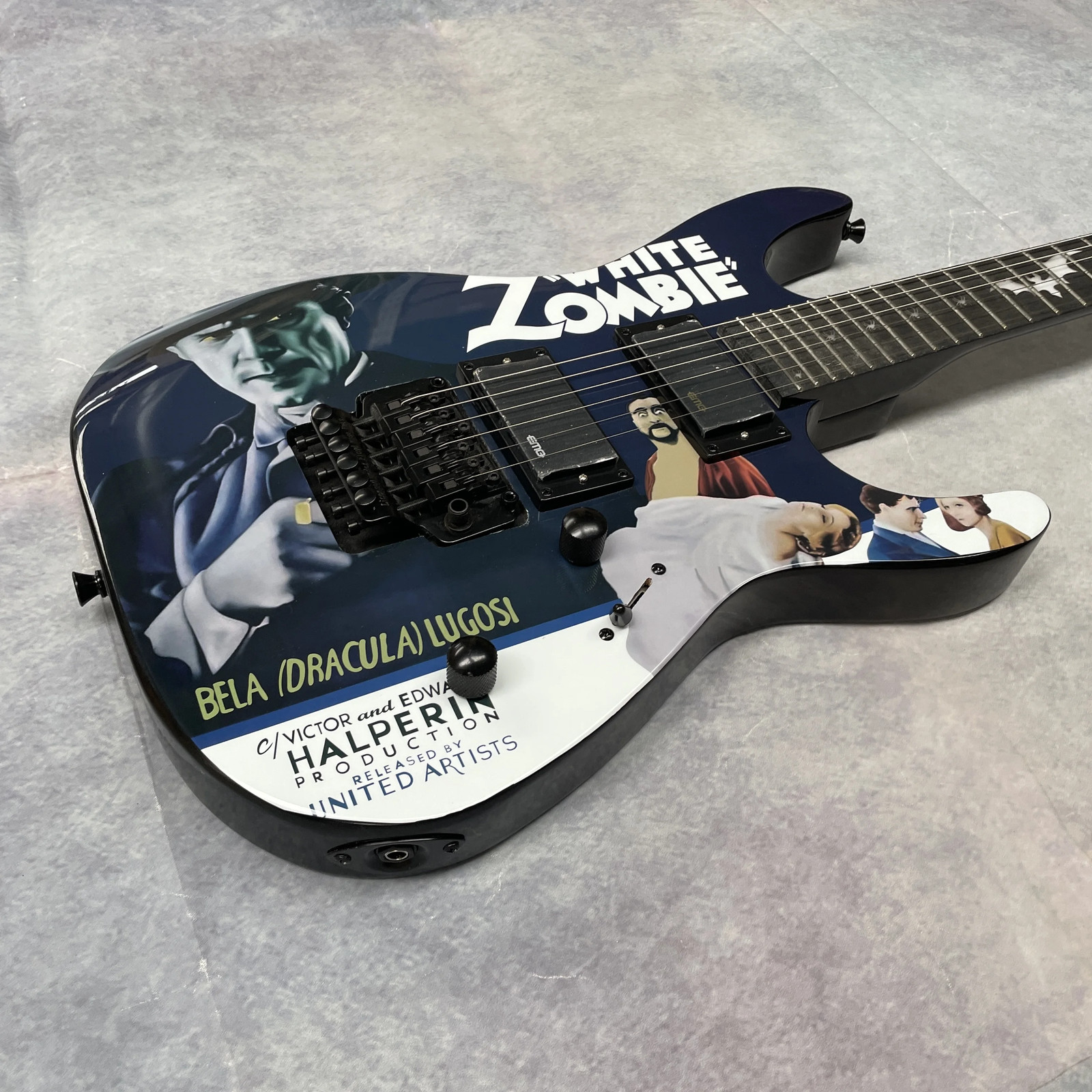 24 Frets 6-string Electric Guitar Limited Edition Themed Finish Black Hardware