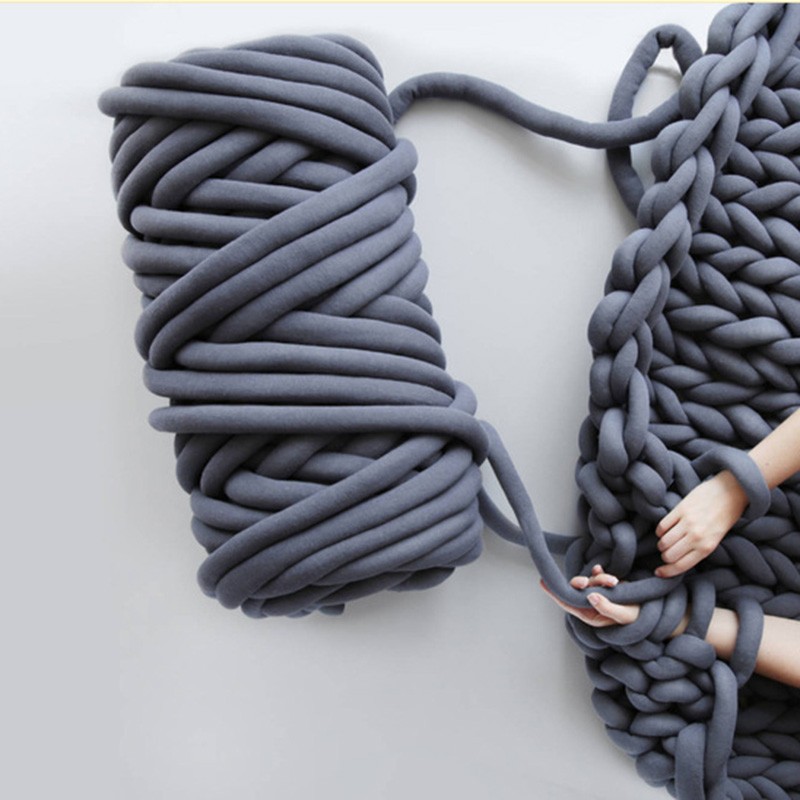 Giant Chunky Yarn for Hand Knitting Blanket,Arm Knitting Jumbo Thick Chunky Yarn