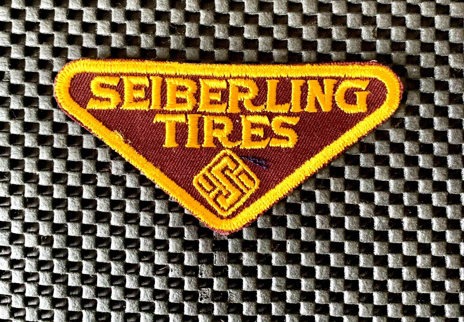 SEIBERLING TIRES EMBROIDERED SEW ON ONLY PATCH SINCE 1921 FIRESTONE 4 1/4" x 2"