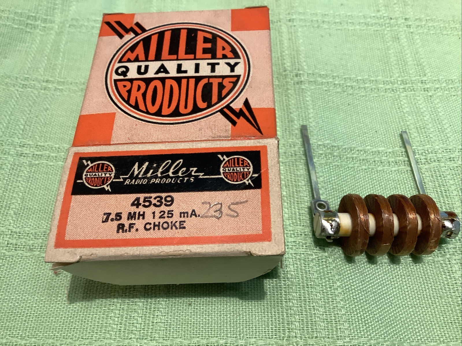 Miller 4539 Multiple Pi Ceramic Core RF Choke 7.5mH 125mA 82 Ohms