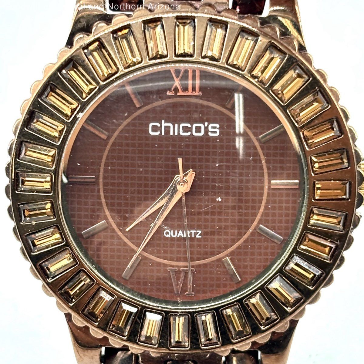Chico's Copper Bronze Crystal Watch