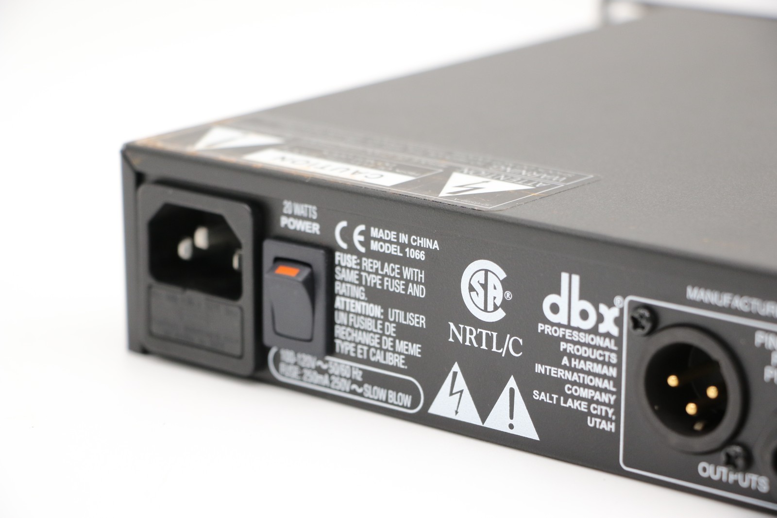 DBX Professional Products 1066 Dual-Channel Compressor DBX1066V