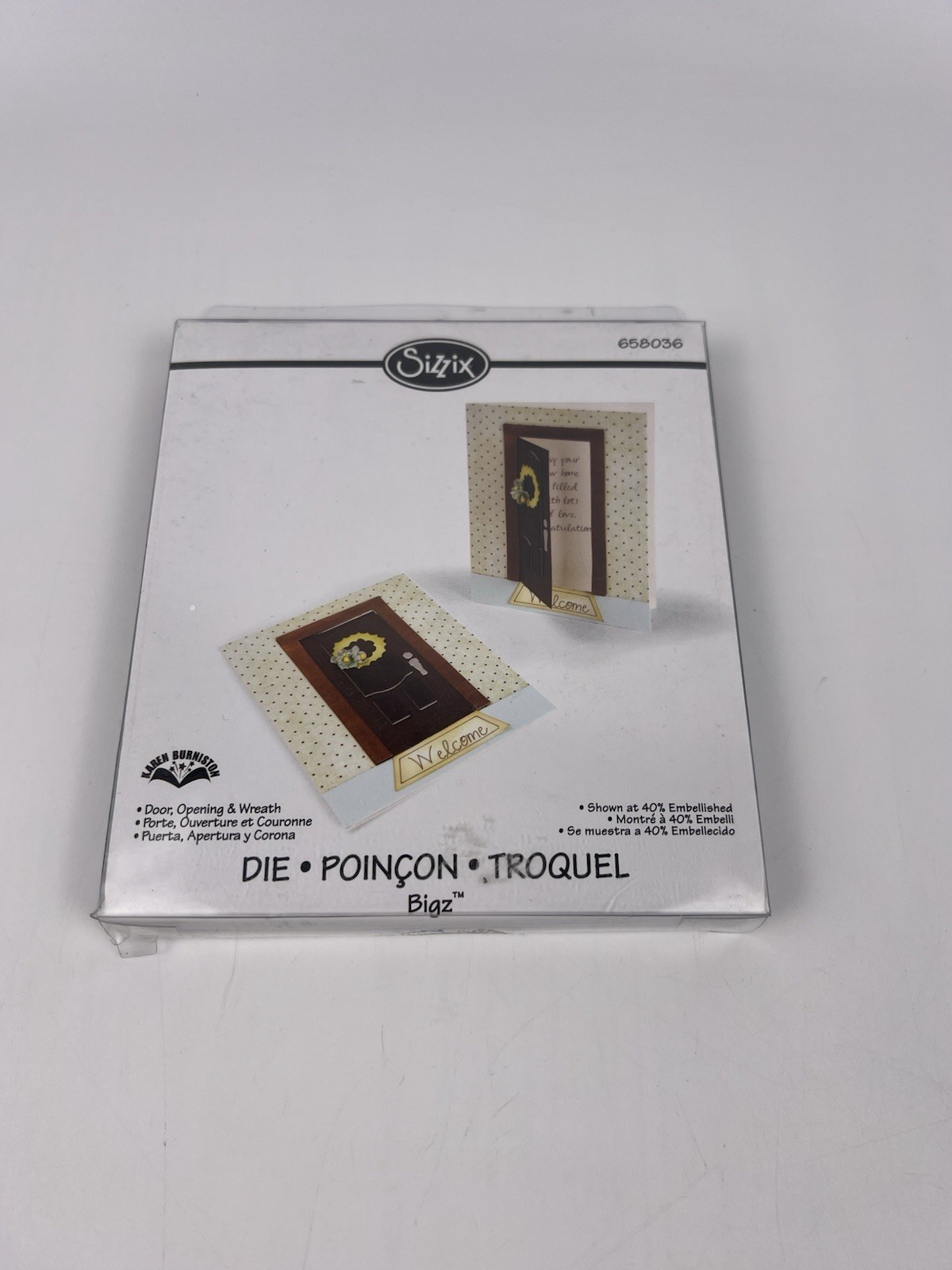 Sizzix Die 658036 Opening Door & Wreath Karen Burniston
