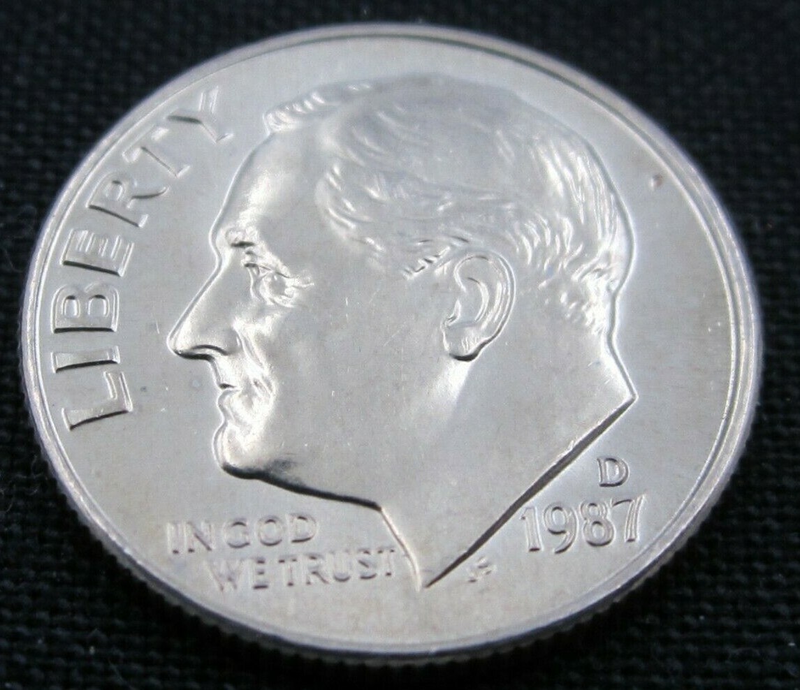 1987 D Roosevelt Clad Dime - Uncirculated