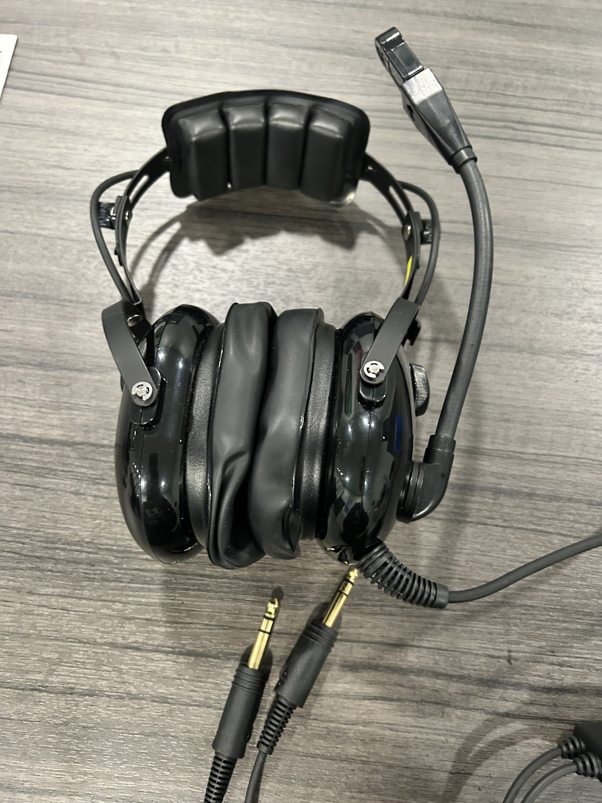 ASA AirClassics HS-1A Aviation Headset Dual GA Plugs PNR