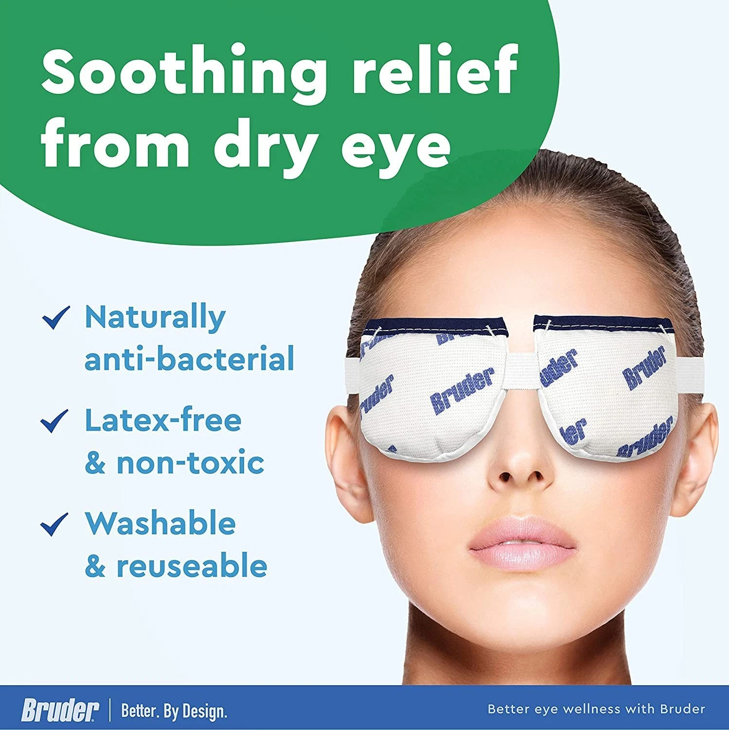 Bruder Moist Heat Eye Compress | Microwave Activated | Effective and Authentic