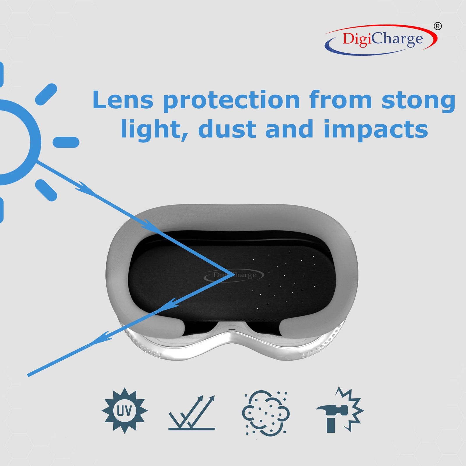 VR Lens Cover Compatible with Vision Pro Meta Quest 3 2 PSVR Black Protector