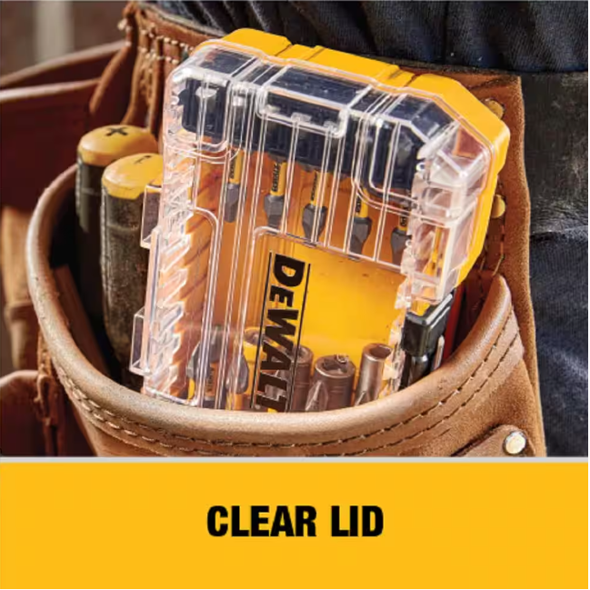 DEWALT TOUGH CASE SM BIT TIP STORAGE ORGANIZER STACKABLE INTERLOCKING EMPTY NEW