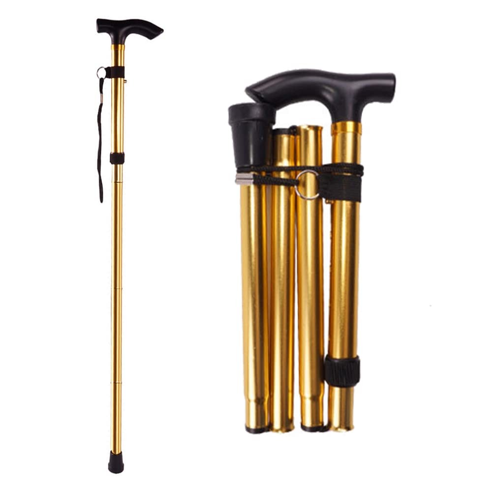 Collapsible Walking Cane Women Senior Men Folding Lightweight Adjustable Stick