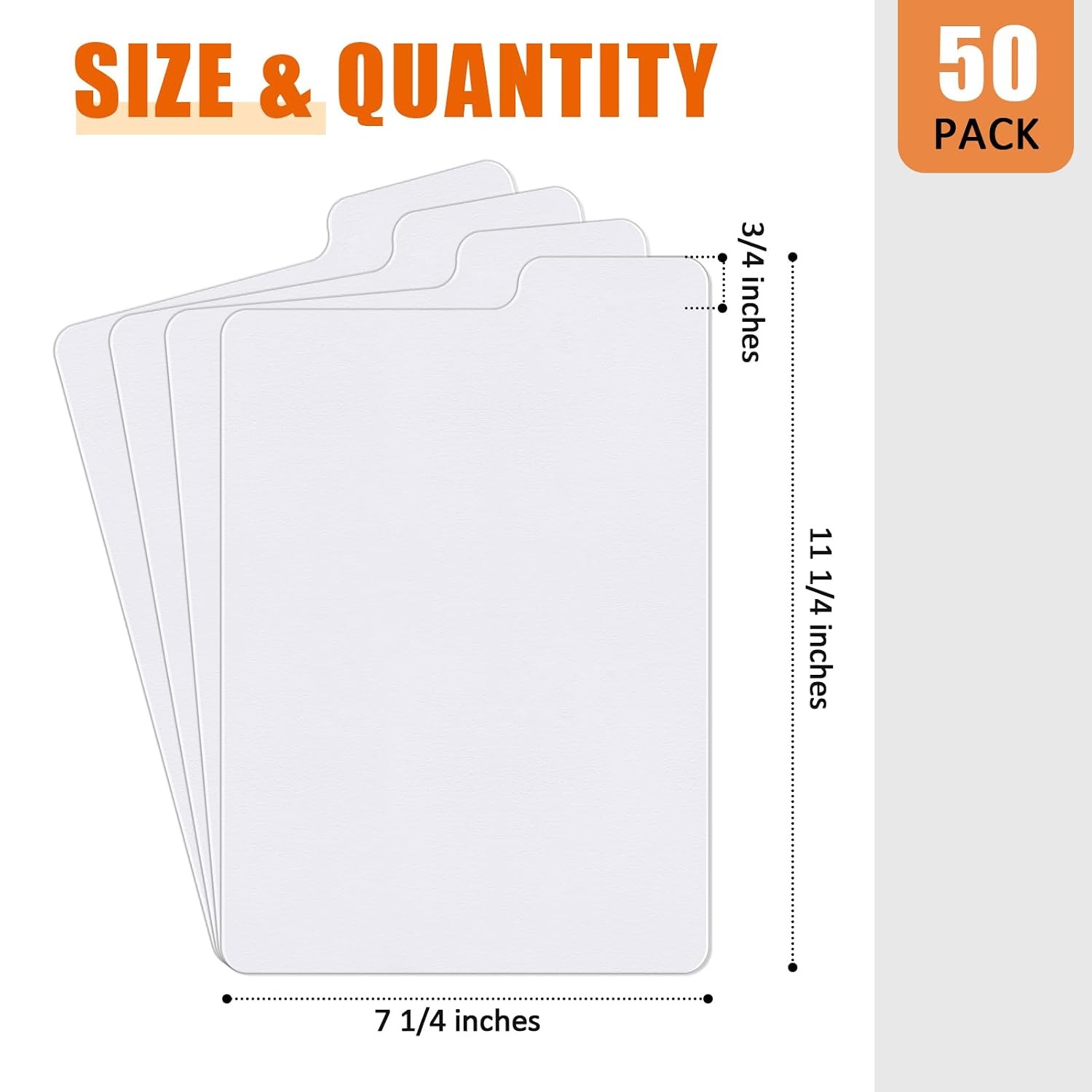 Comic Book Organizers Thick Cardboard Dividers with Tab 50-Pack Comic Storage
