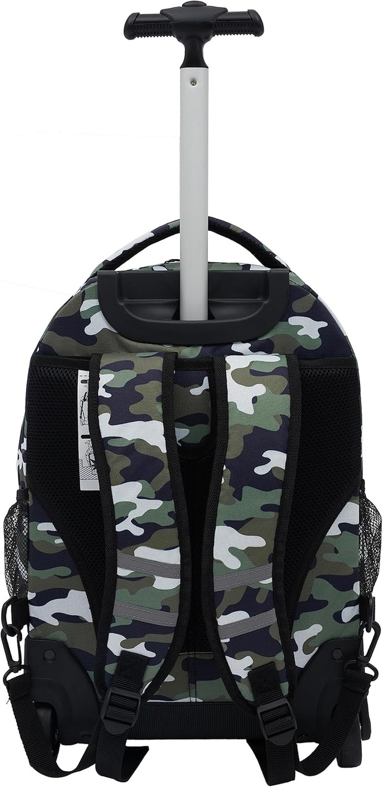18" Rolling Backpack with Shoulder Straps, Camo