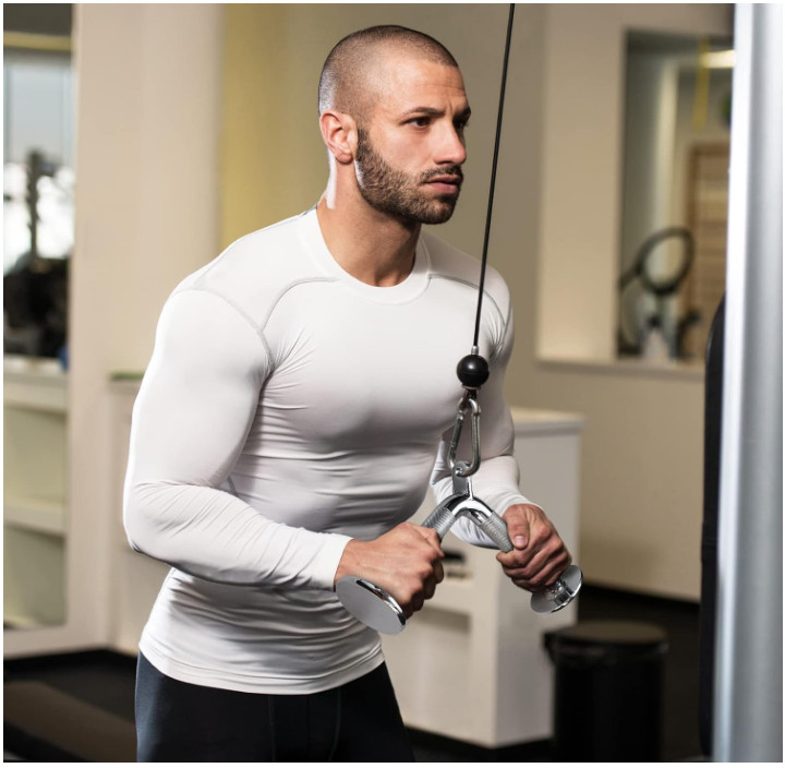 Accesorios polea gimnasio, agarres para LAT pulldown y levantamiento