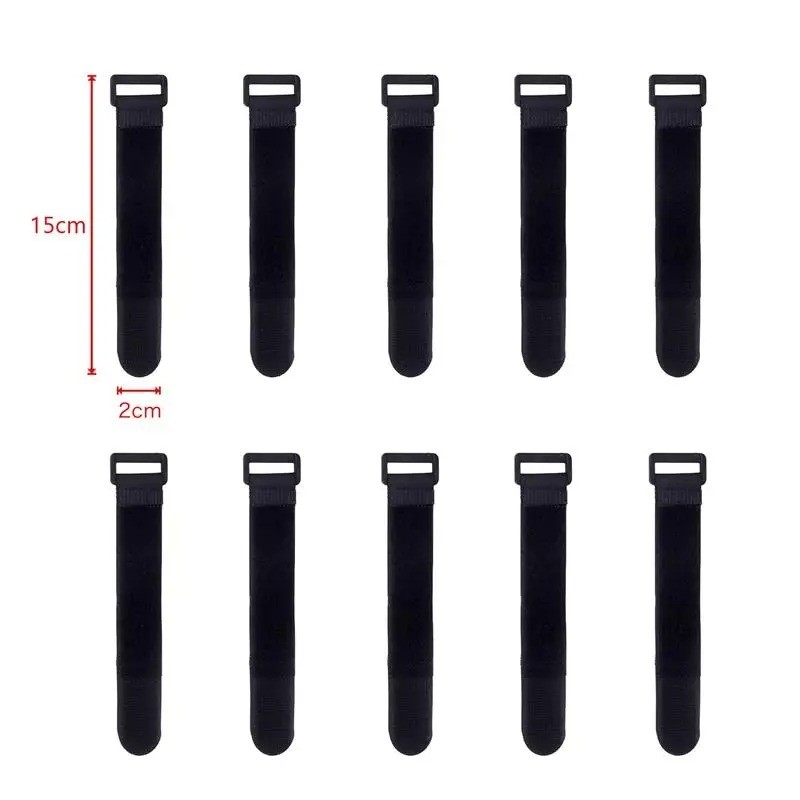 VELCRO Brand Bulk Pack 10 Reusable Fastening Cable Straps with Buckle Variety US