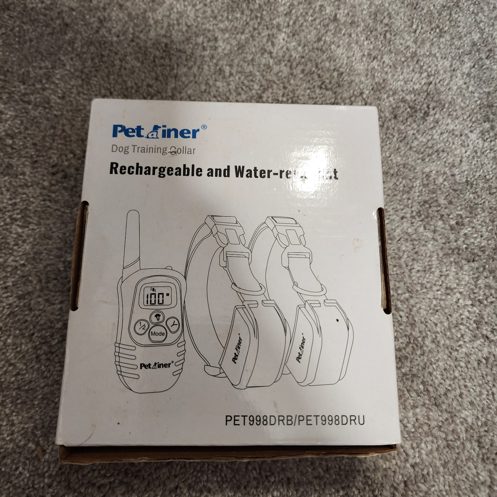 Petrainer PET998DRB/PET998DRU Remote Rechargeable Dog Training Collar
