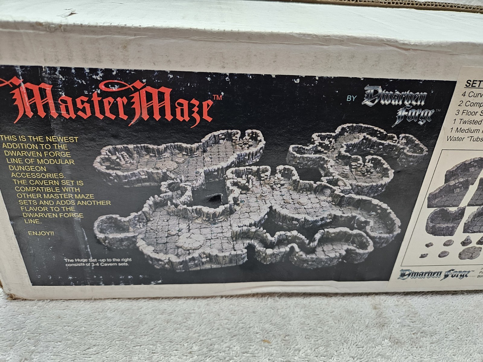 DWARVEN FORGE MASTER MAZE CAVERN SET NEW IN OPEN BOX