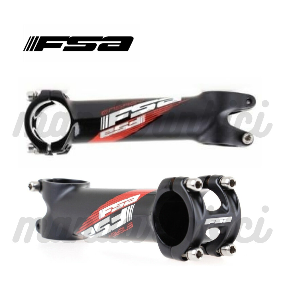 (31.8 x 130mm) FSA Energy ALUMINUM Road/MTB Stem  6D Black/Red OS-99 New
