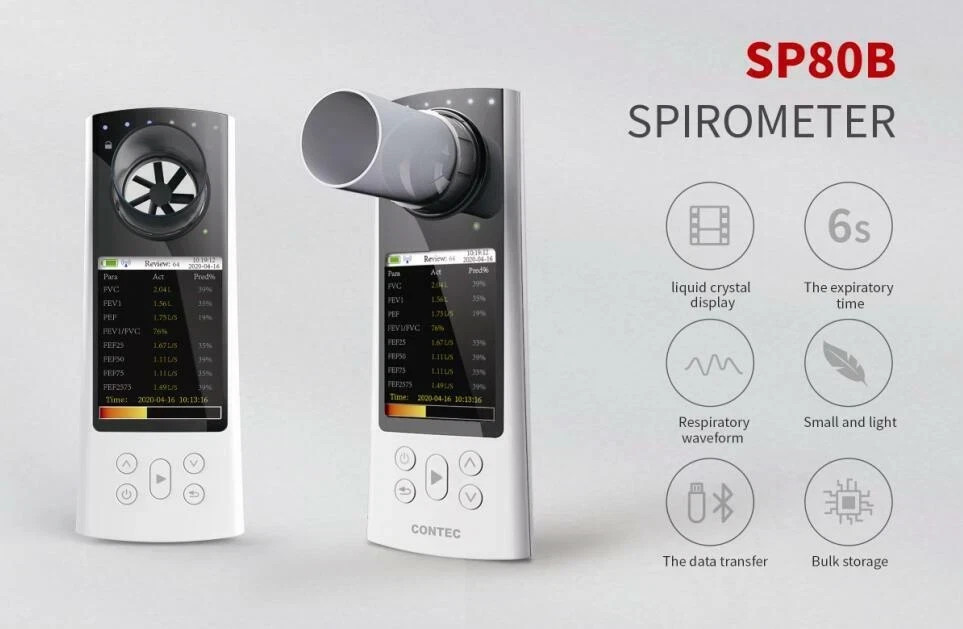 SP80B Bluetooth Handheld Spirometer with APP, Shipped From US Warehouse
